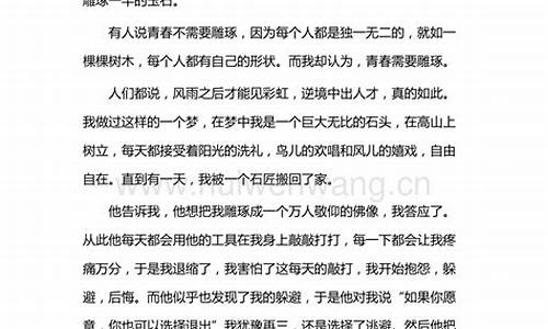 短篇作文300字青春_青春小短文300字左右